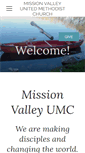 Mobile Screenshot of missionvalleyumc.org